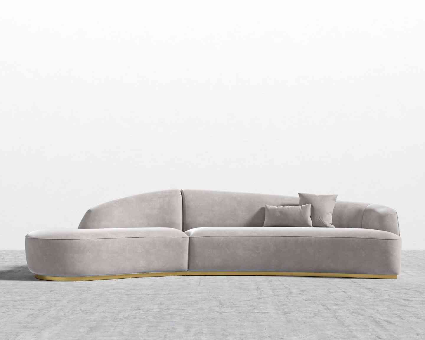 Home Atelier Finn Scratch Resistant Sectional Curve Sofa