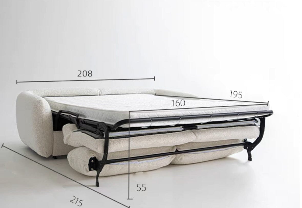 Home Atelier Gabriela Boucle Foldable Sofa Bed