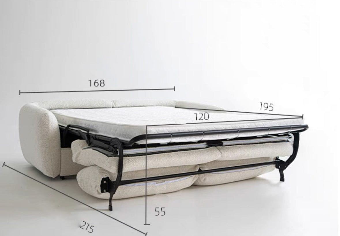 Home Atelier Gabriela Boucle Foldable Sofa Bed