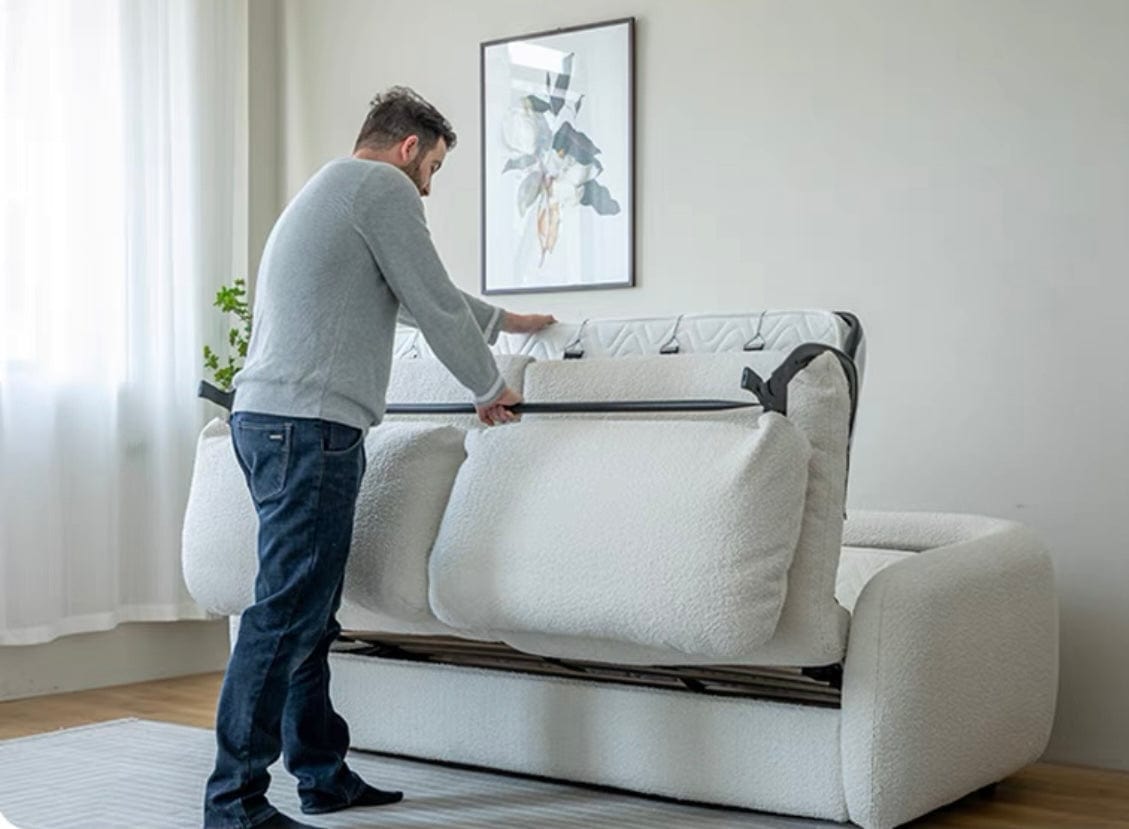 Home Atelier Gabriela Boucle Foldable Sofa Bed