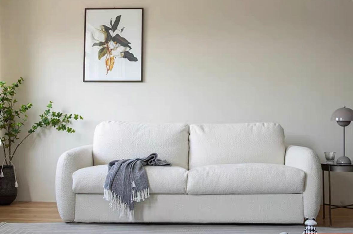 Home Atelier Gabriela Boucle Foldable Sofa Bed