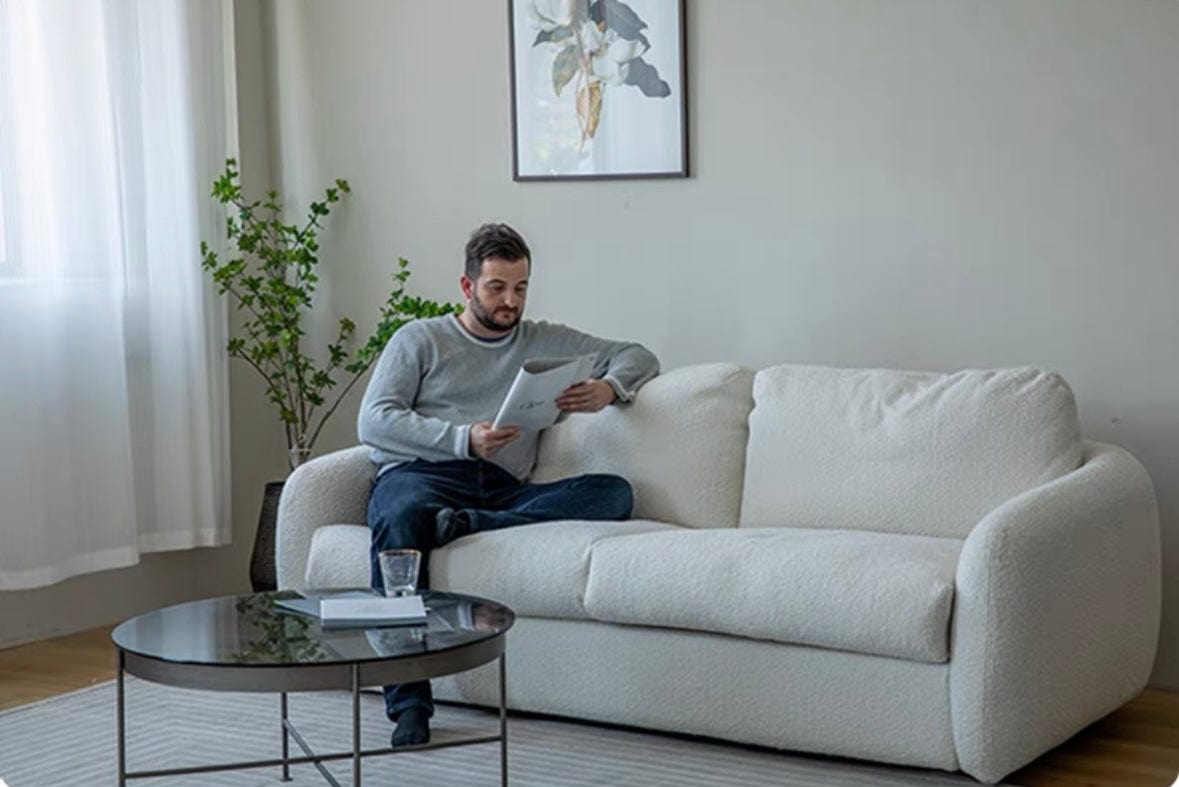 Home Atelier Gabriela Boucle Foldable Sofa Bed