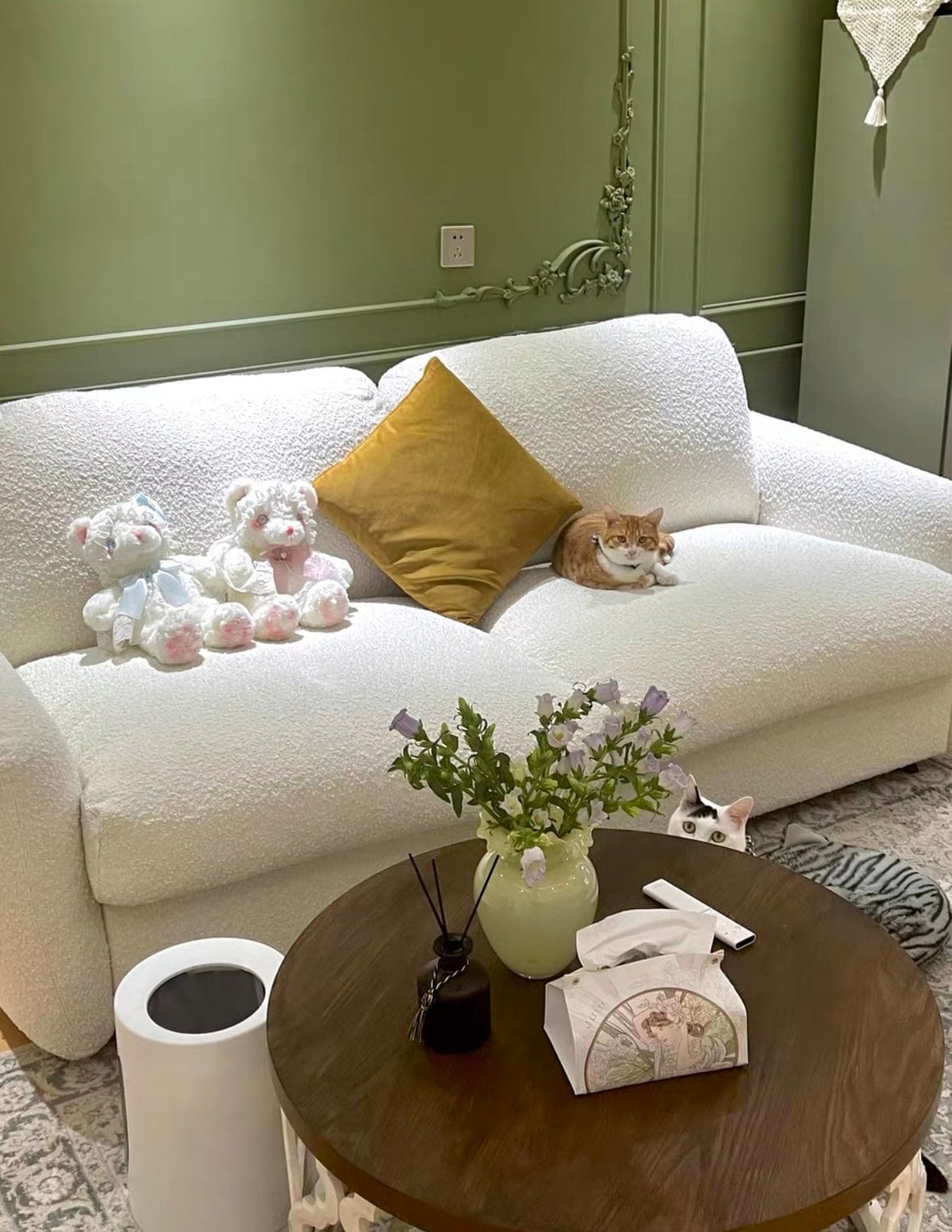 Home Atelier Gabriela Boucle Foldable Sofa Bed