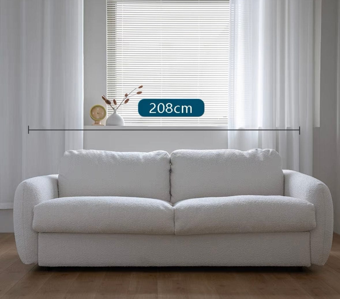 Home Atelier Gabriela Boucle Foldable Sofa Bed