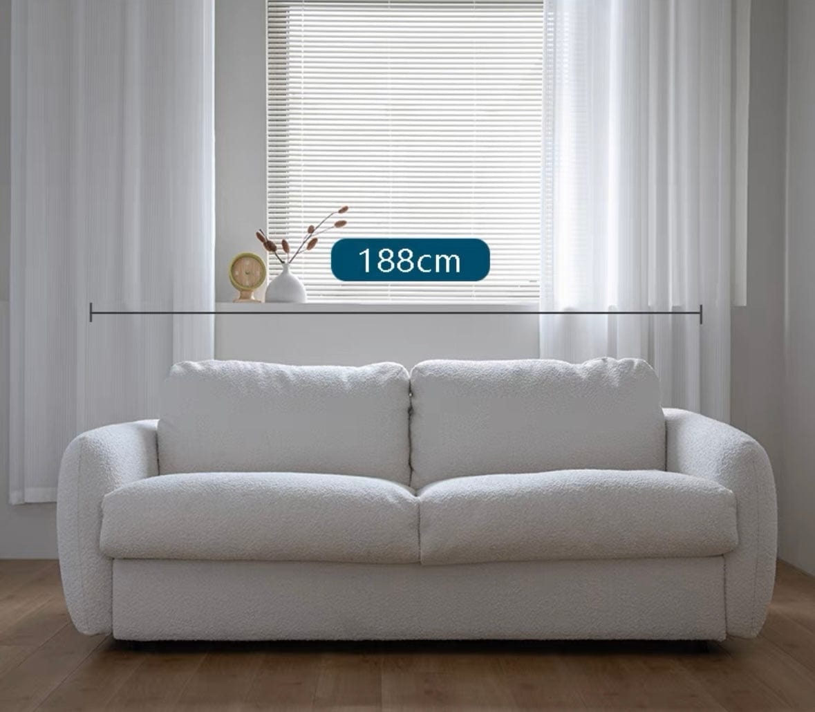 Home Atelier Gabriela Boucle Foldable Sofa Bed