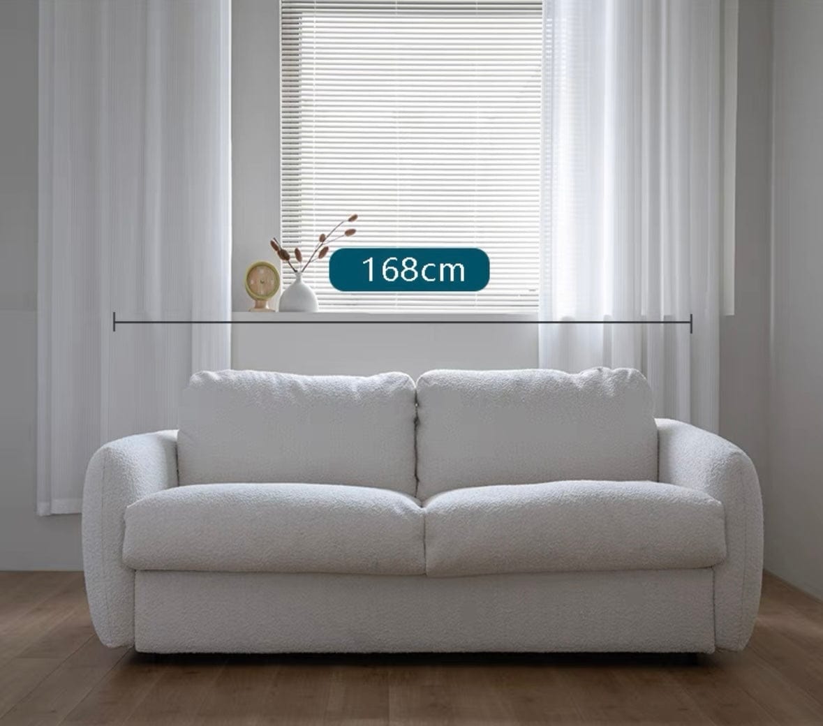 Home Atelier Gabriela Boucle Foldable Sofa Bed