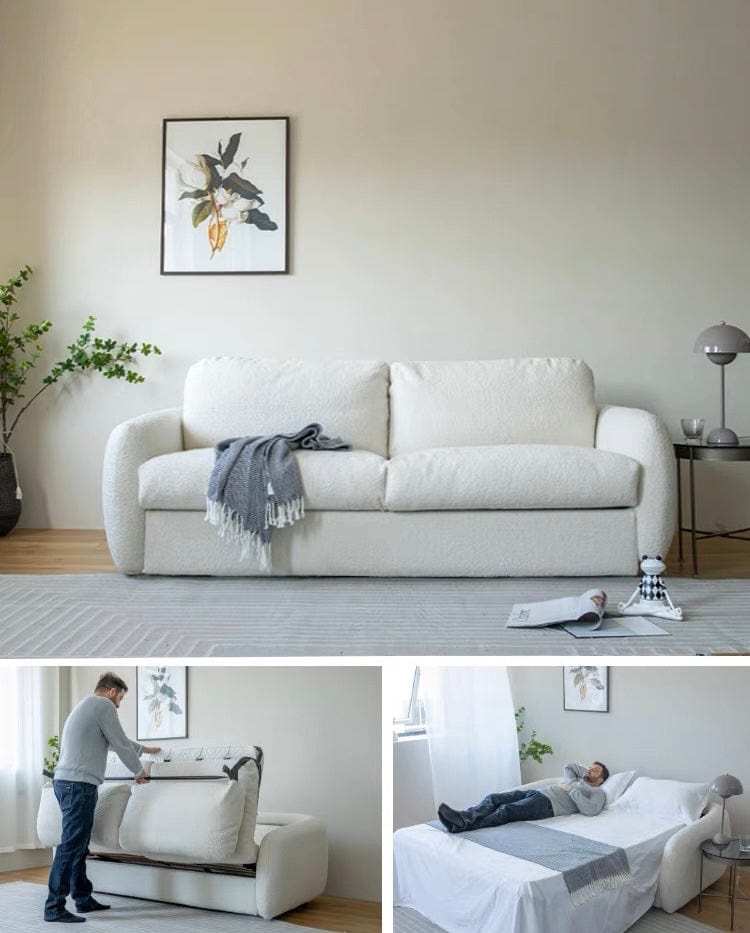 Home Atelier Gabriela Boucle Foldable Sofa Bed
