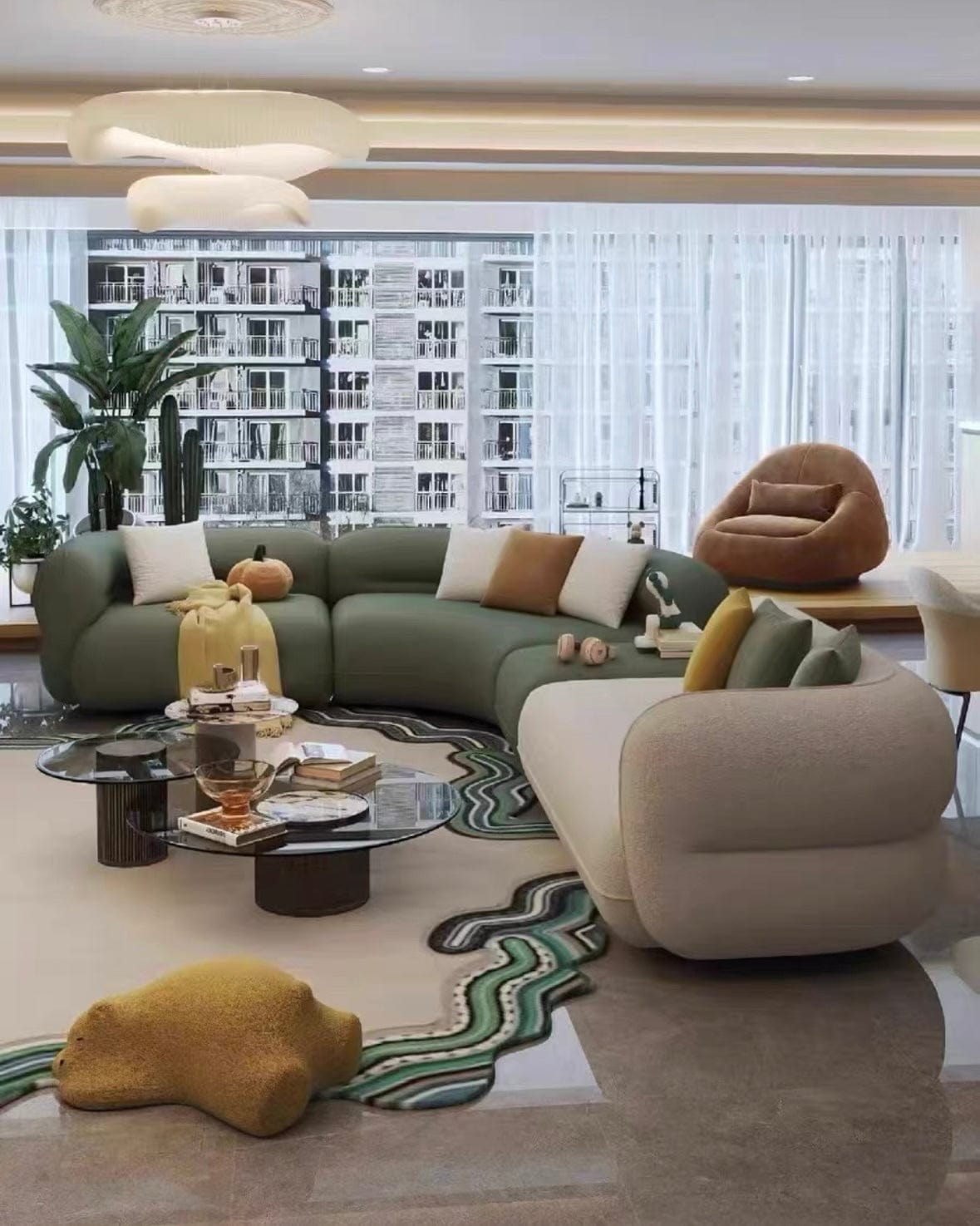 Home Atelier Gayle Sectional Curve Sofa