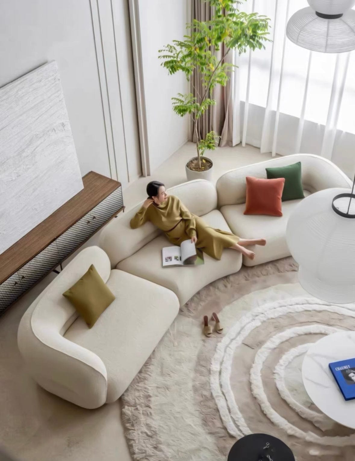 Home Atelier Gayle Sectional Curve Sofa