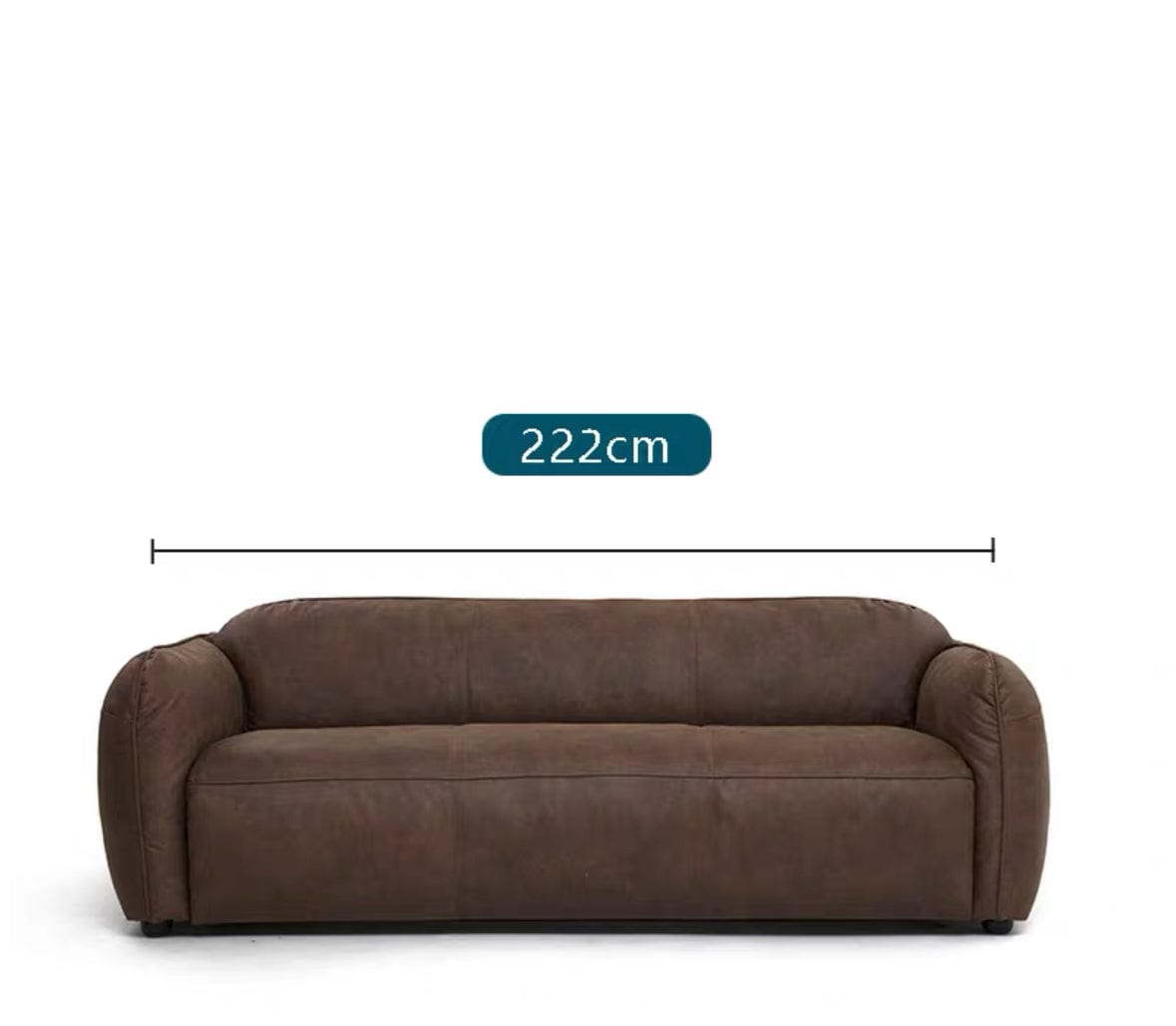 Home Atelier George Foldable Leather Sofa Bed with Mattress