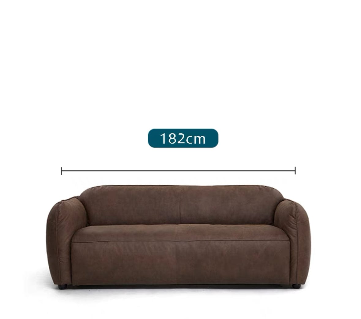 Home Atelier George Foldable Leather Sofa Bed with Mattress