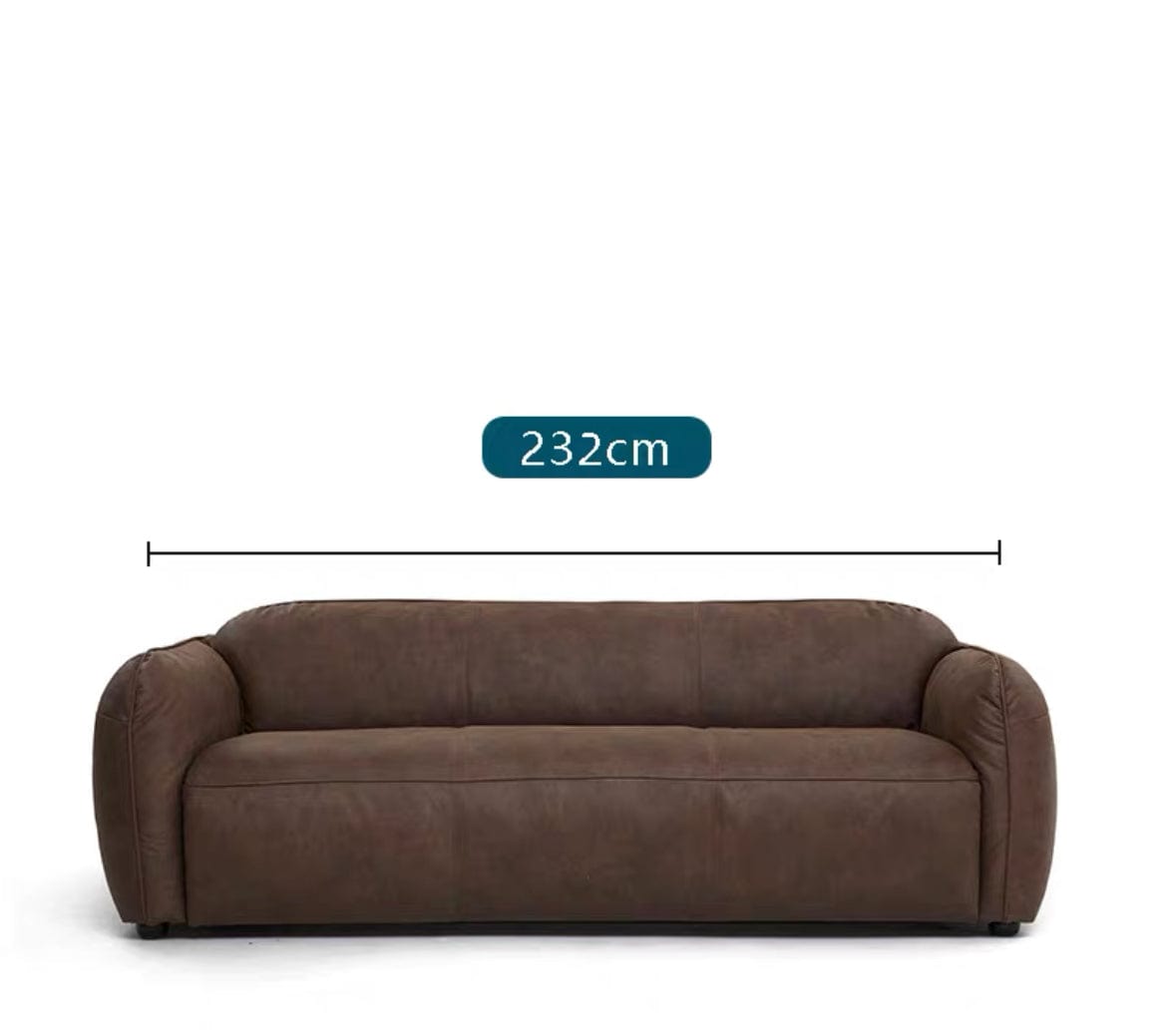 Home Atelier George Foldable Leather Sofa Bed with Mattress