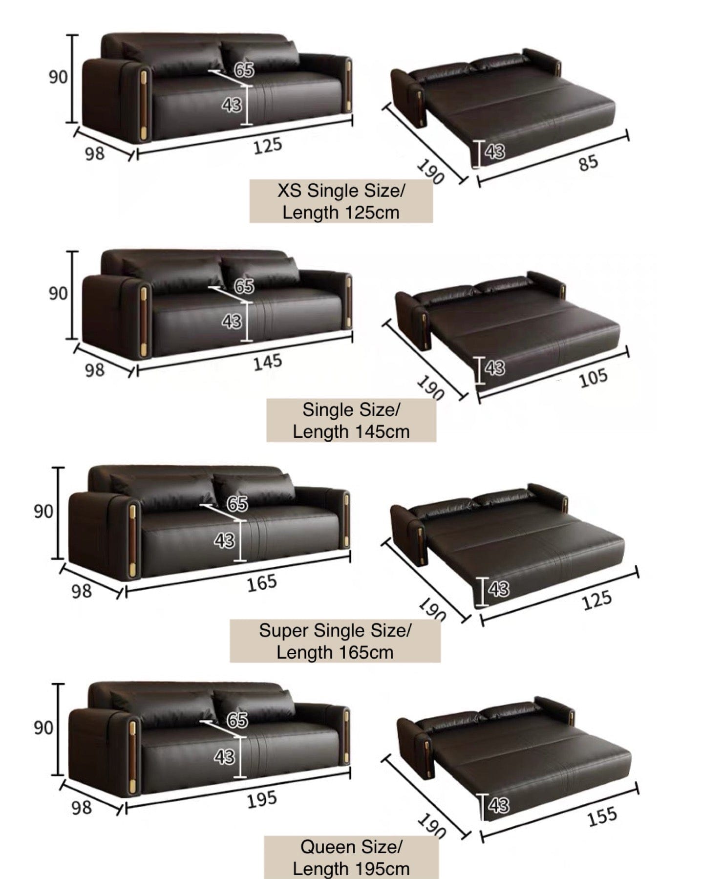 Home Atelier Gerald Electric Sofa Bed