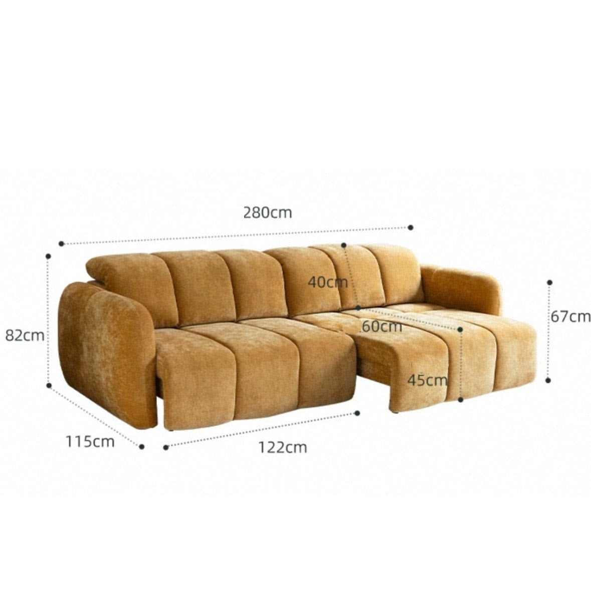Home Atelier Gordon Scratch Resistant Electric Sofa Bed