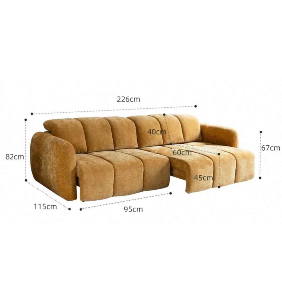 Home Atelier Gordon Scratch Resistant Electric Sofa Bed