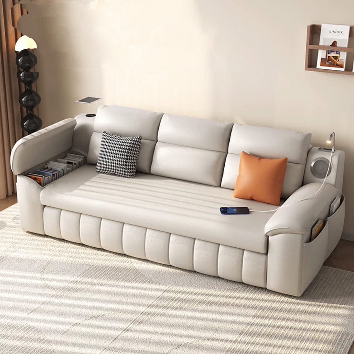Home Atelier Gorgia Scratch Resistant Storage Sofa Bed
