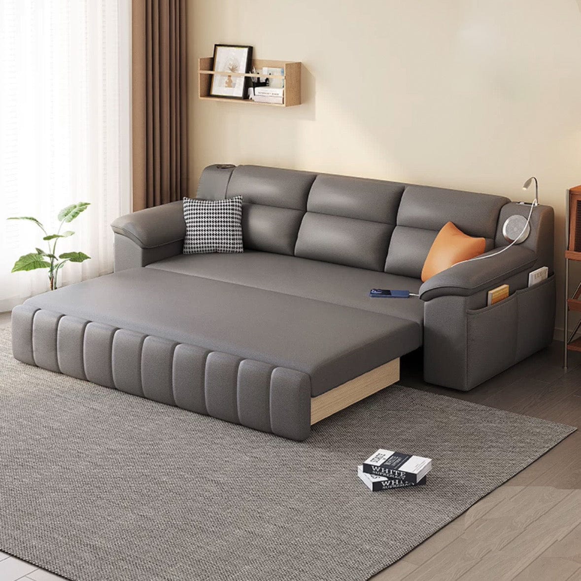 Home Atelier Gorgia Scratch Resistant Storage Sofa Bed