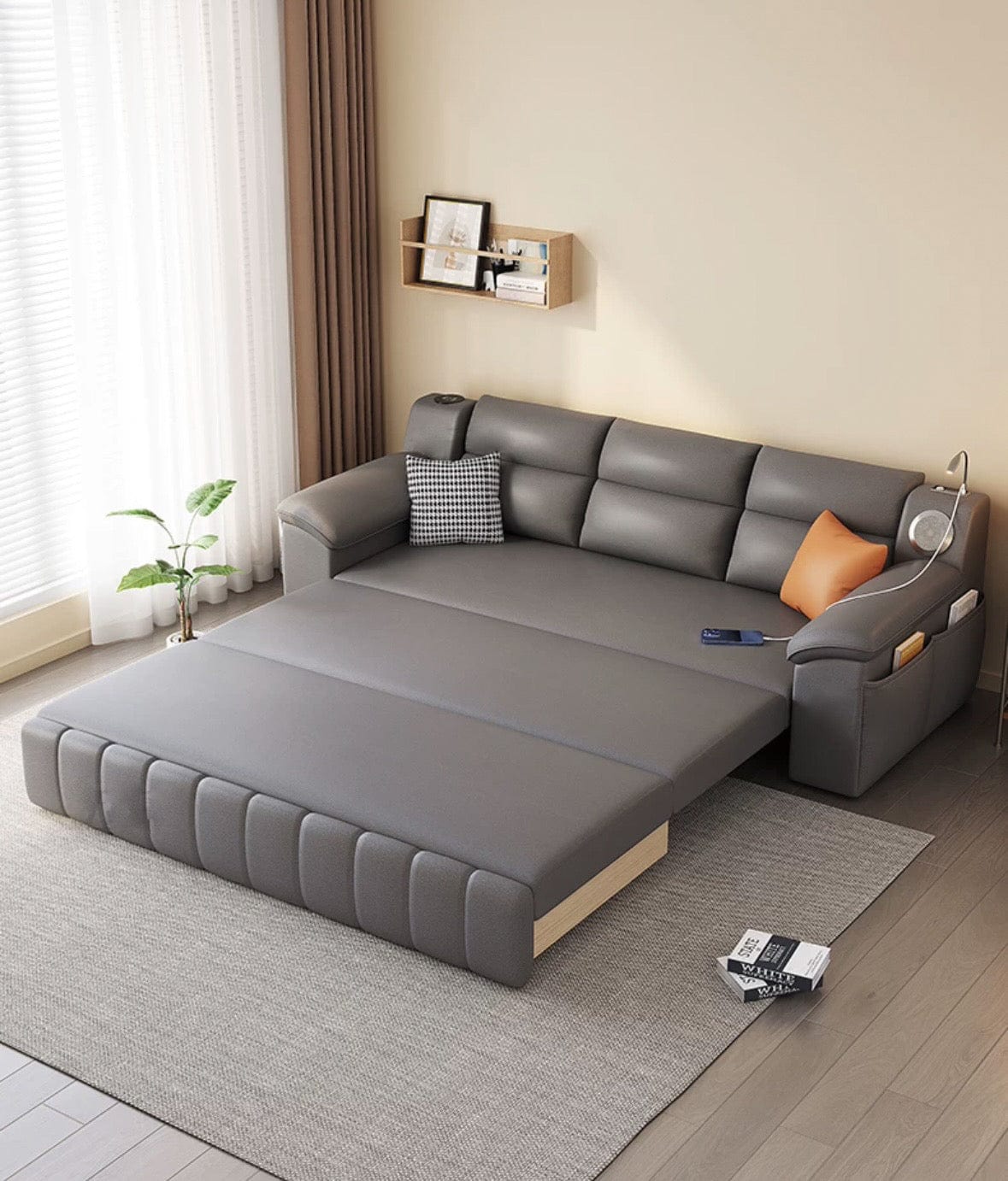 Home Atelier Gorgia Scratch Resistant Storage Sofa Bed