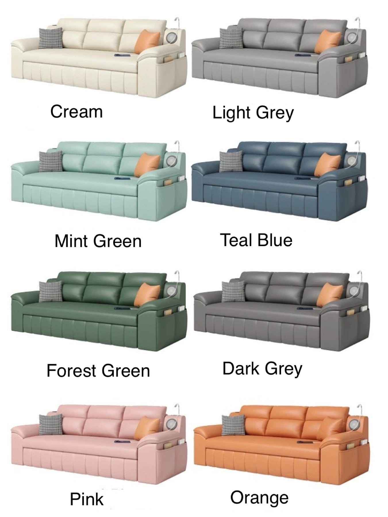 Home Atelier Gorgia Scratch Resistant Storage Sofa Bed
