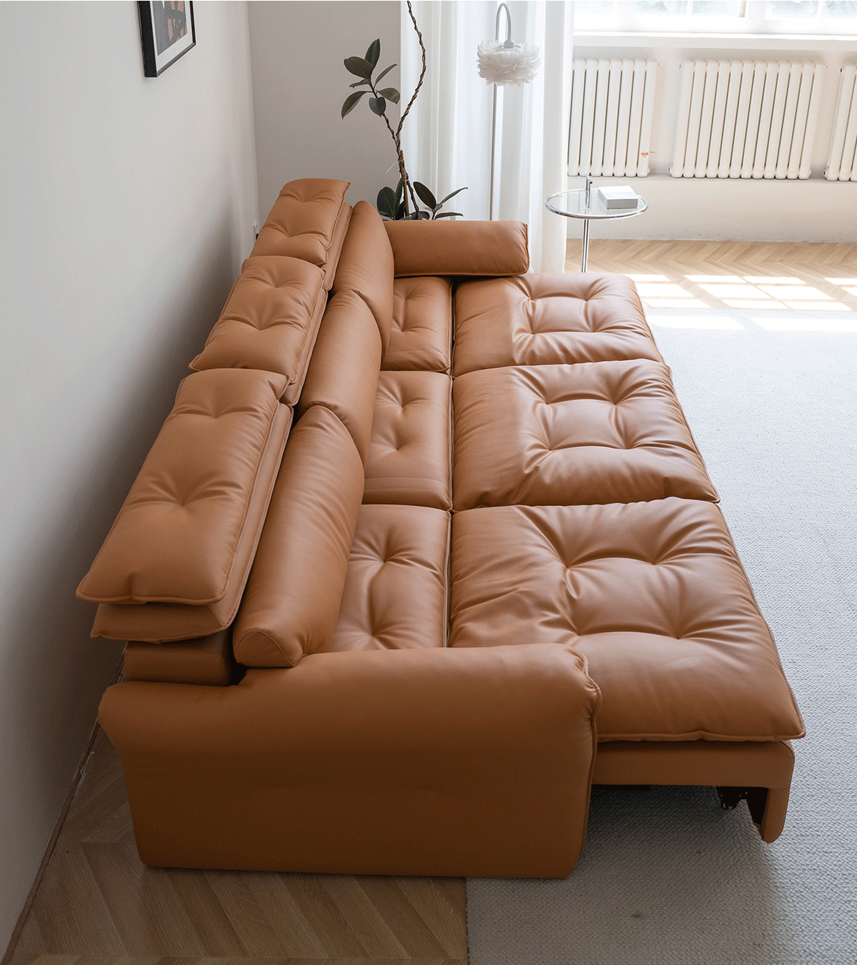 Home Atelier Greken Electric Motorized Leather Sofa Bed