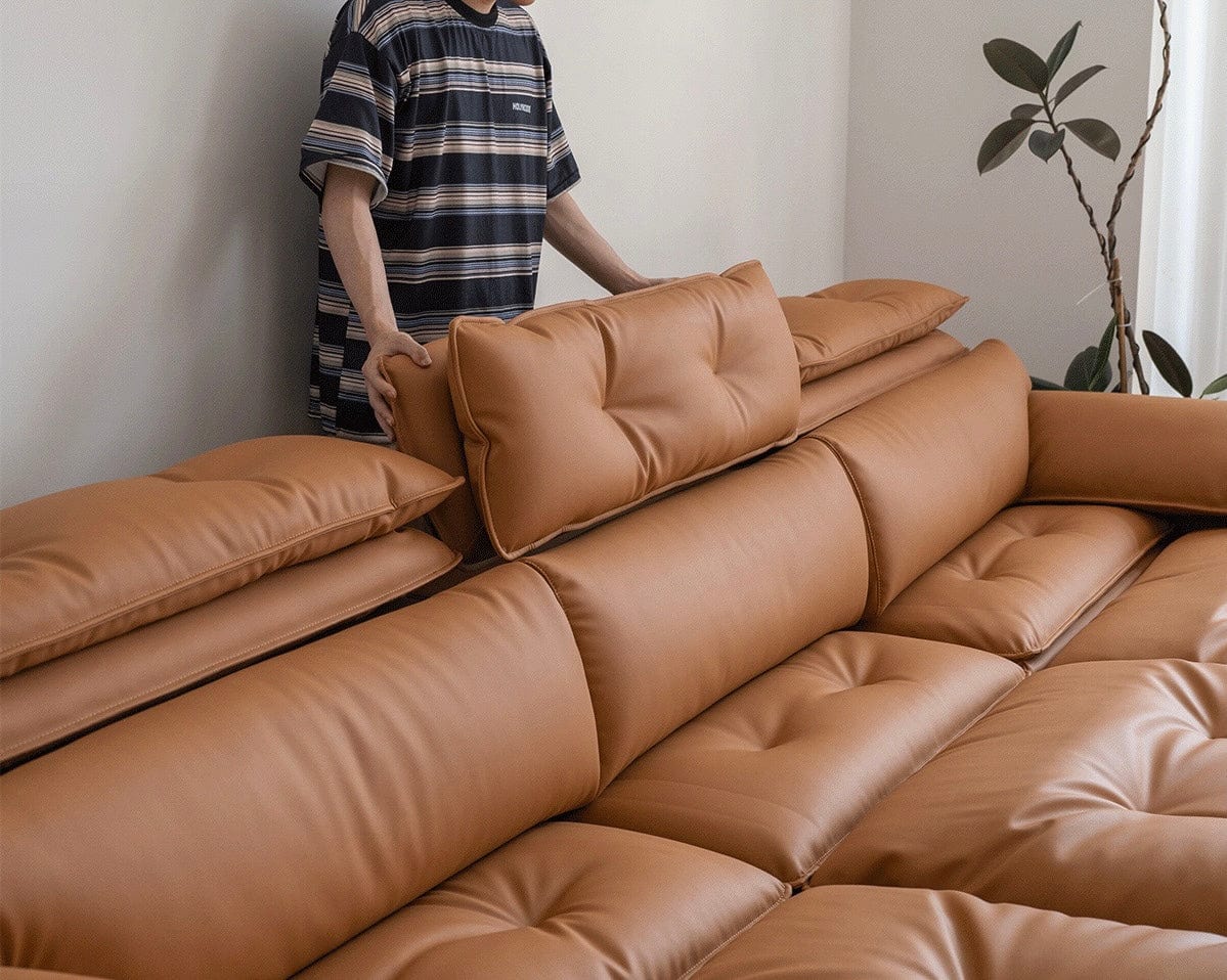 Home Atelier Greken Electric Motorized Leather Sofa Bed