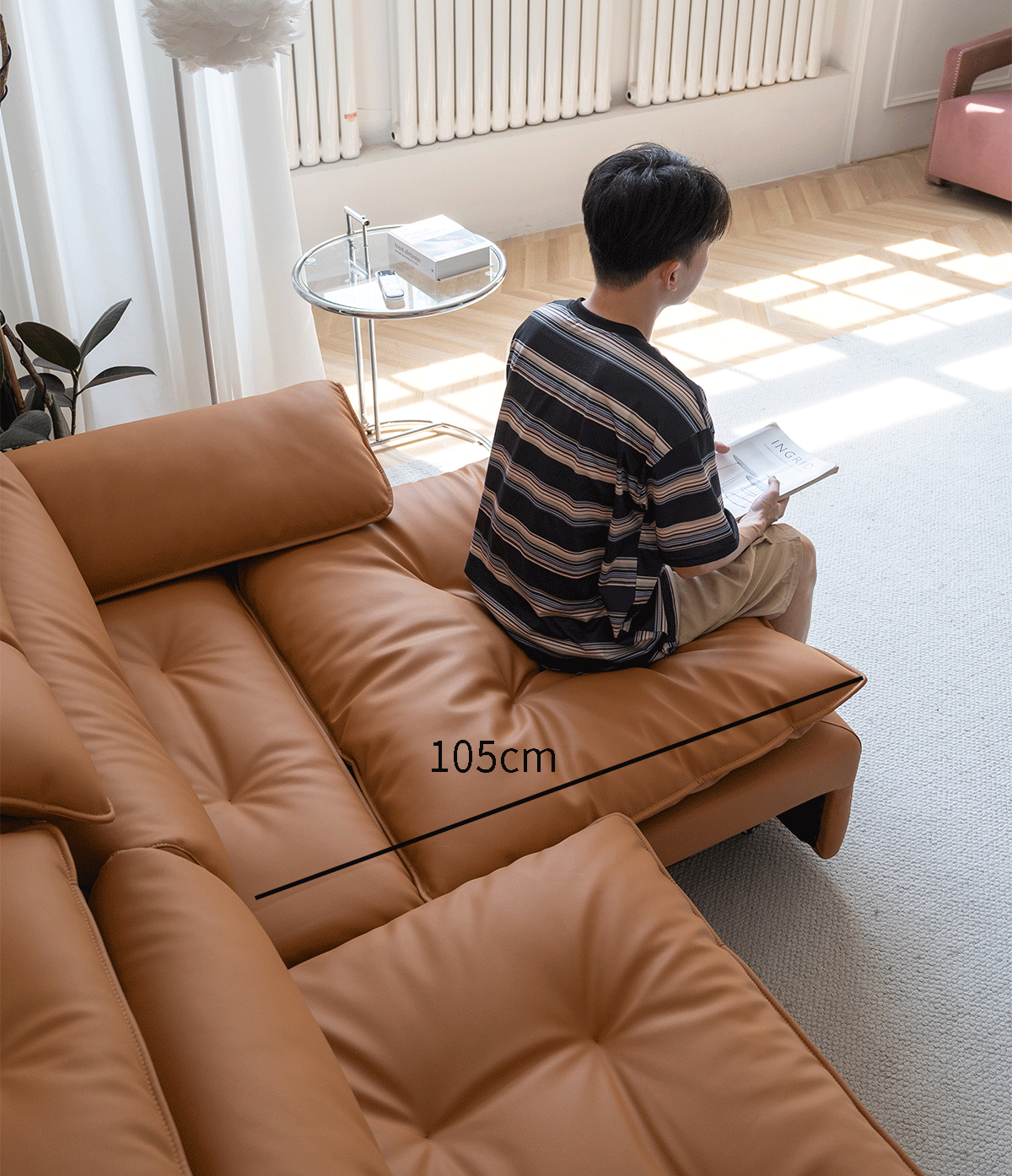 Home Atelier Greken Electric Motorized Leather Sofa Bed