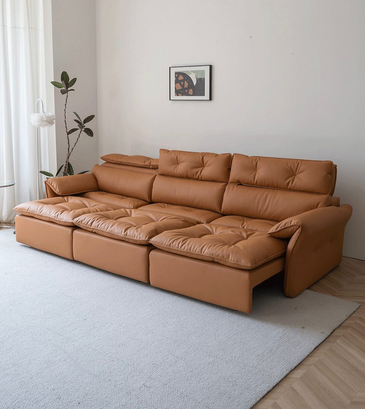 Home Atelier Greken Electric Motorized Leather Sofa Bed
