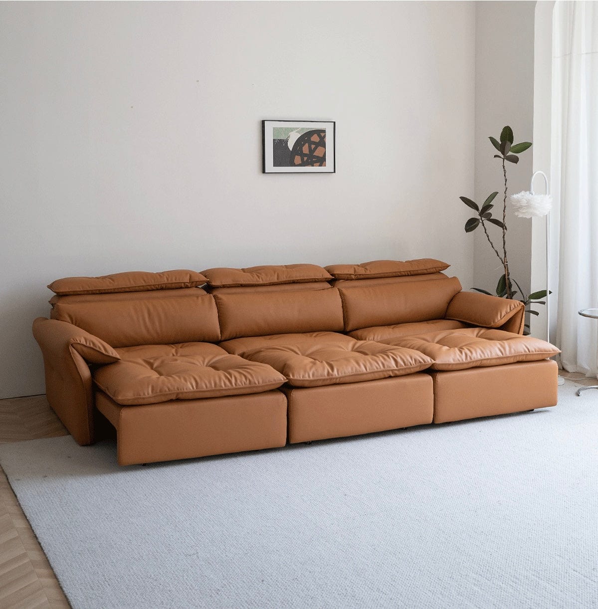 Home Atelier Greken Electric Motorized Leather Sofa Bed