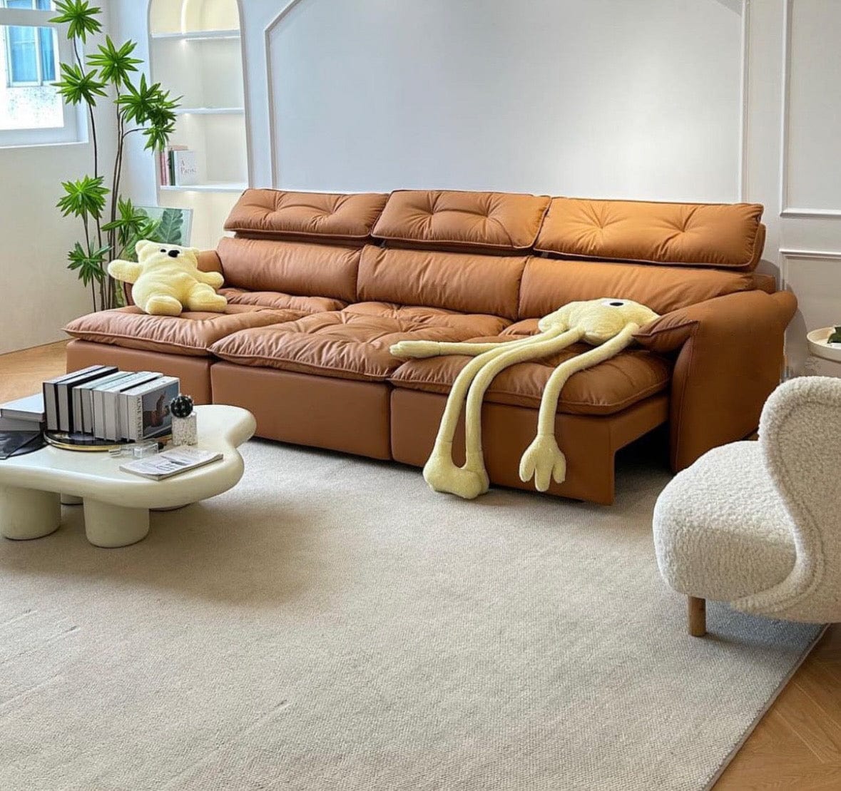 Home Atelier Greken Electric Motorized Leather Sofa Bed