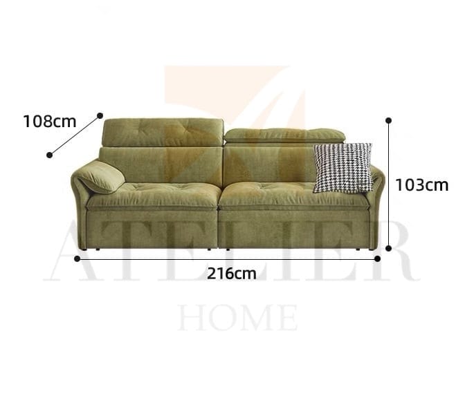 Home Atelier Greken Scratch Resistant Electric Extendable Sofa Bed