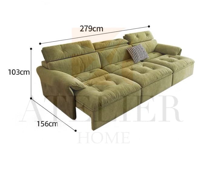 Home Atelier Greken Scratch Resistant Electric Extendable Sofa Bed