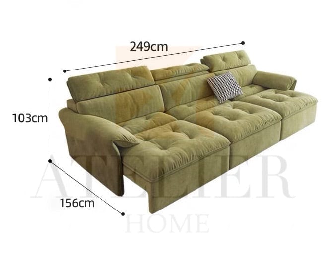Home Atelier Greken Scratch Resistant Electric Extendable Sofa Bed