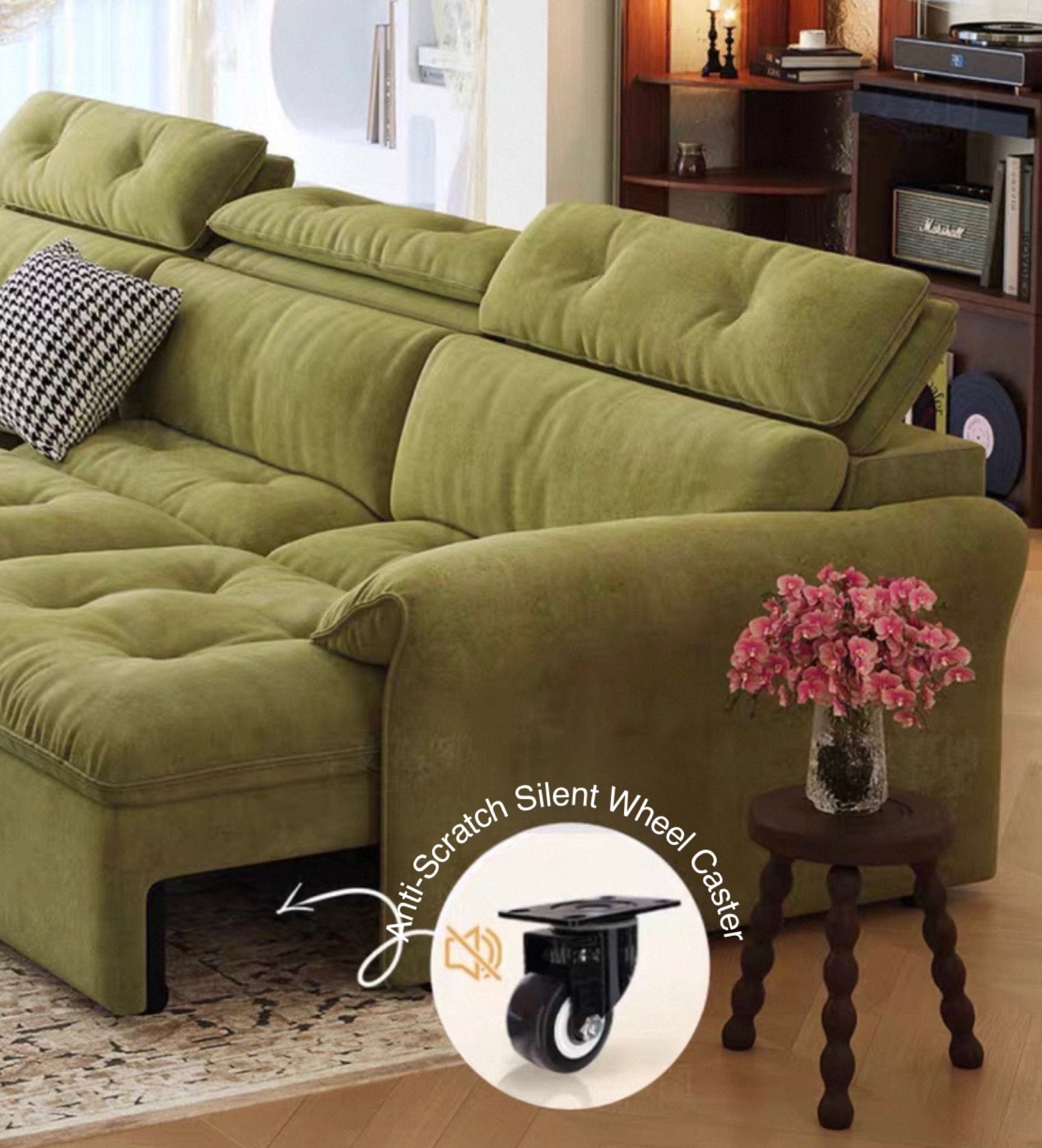 Home Atelier Greken Scratch Resistant Electric Extendable Sofa Bed