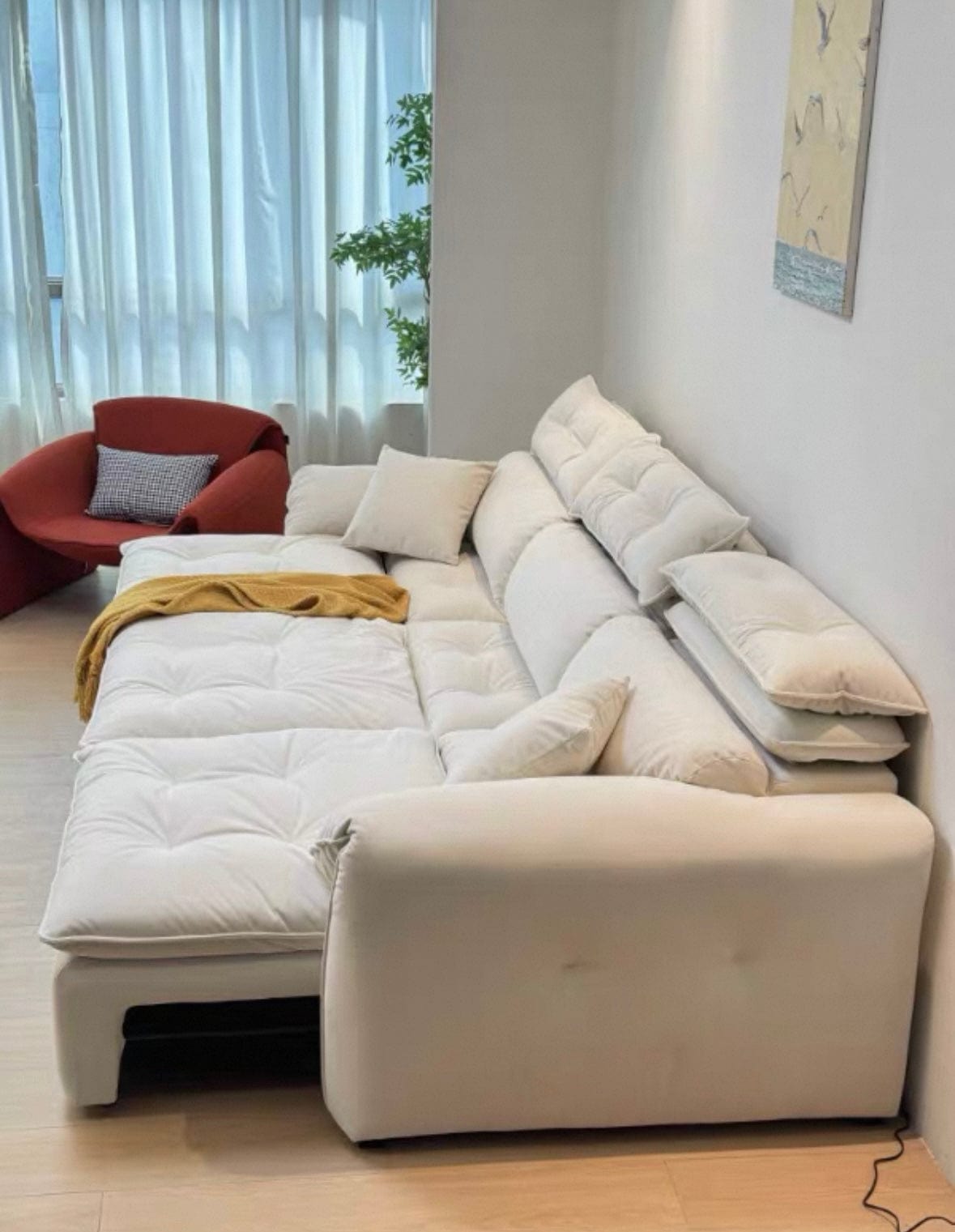 Home Atelier Greken Scratch Resistant Electric Extendable Sofa Bed