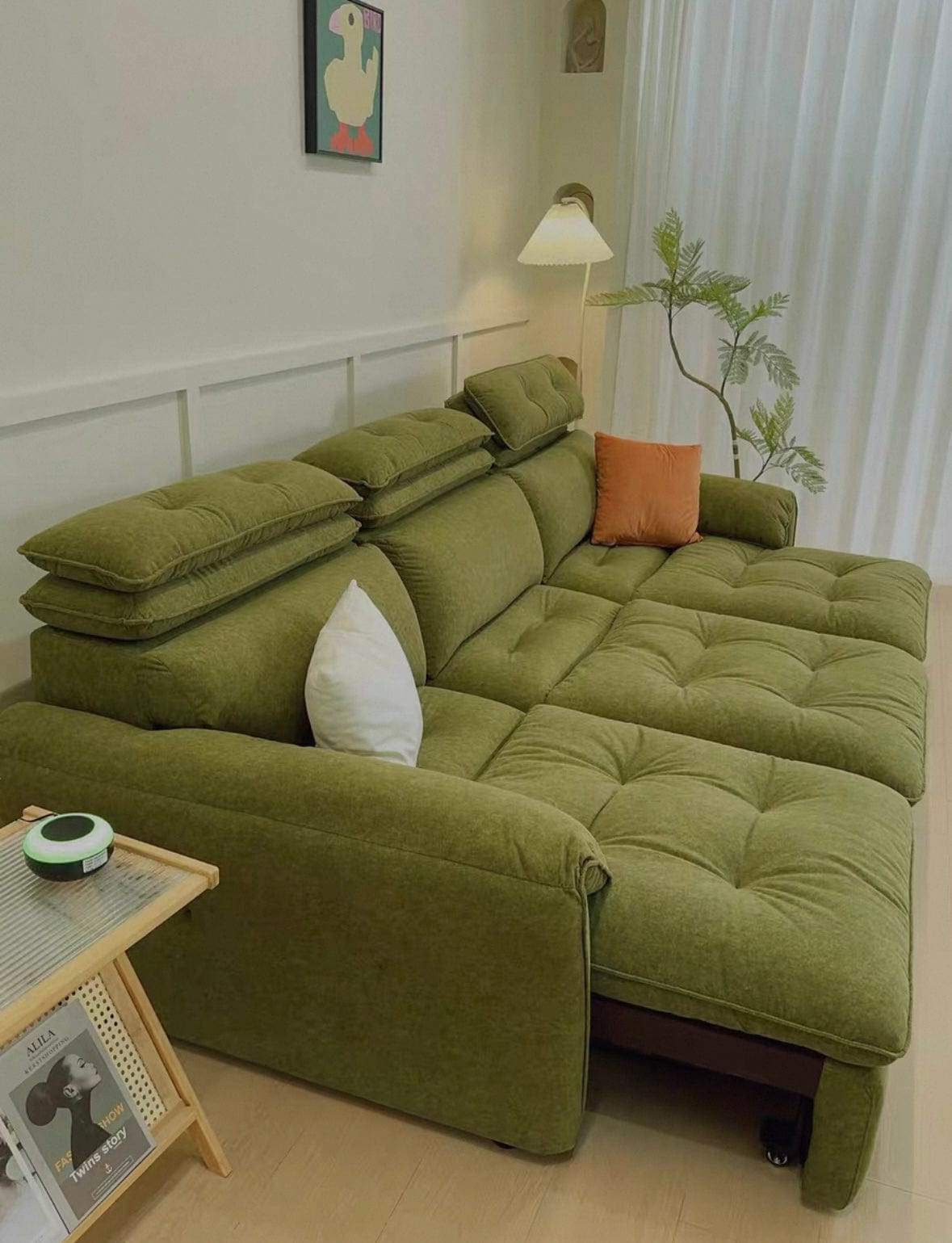 Home Atelier Greken Scratch Resistant Electric Extendable Sofa Bed