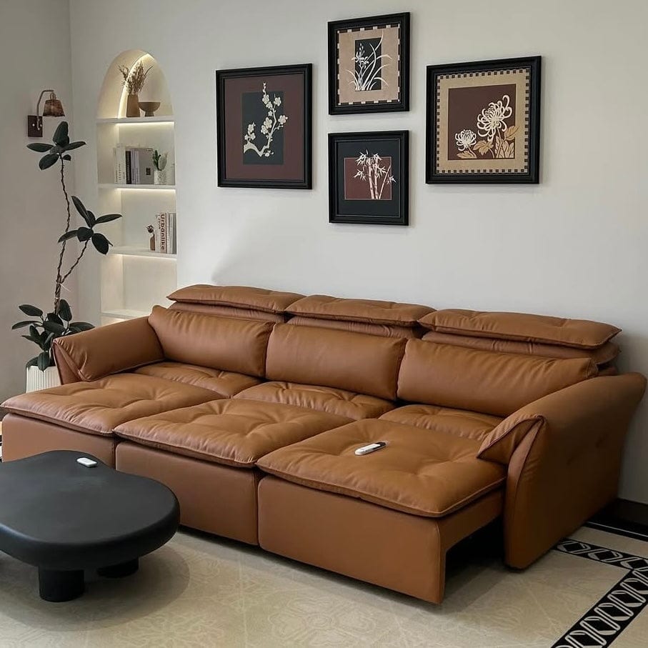 Home Atelier Greken Scratch Resistant Electric Motorized Leather Sofa Bed