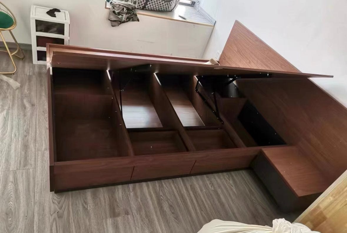 Home Atelier Gwen Wooden Storage Bed Frame