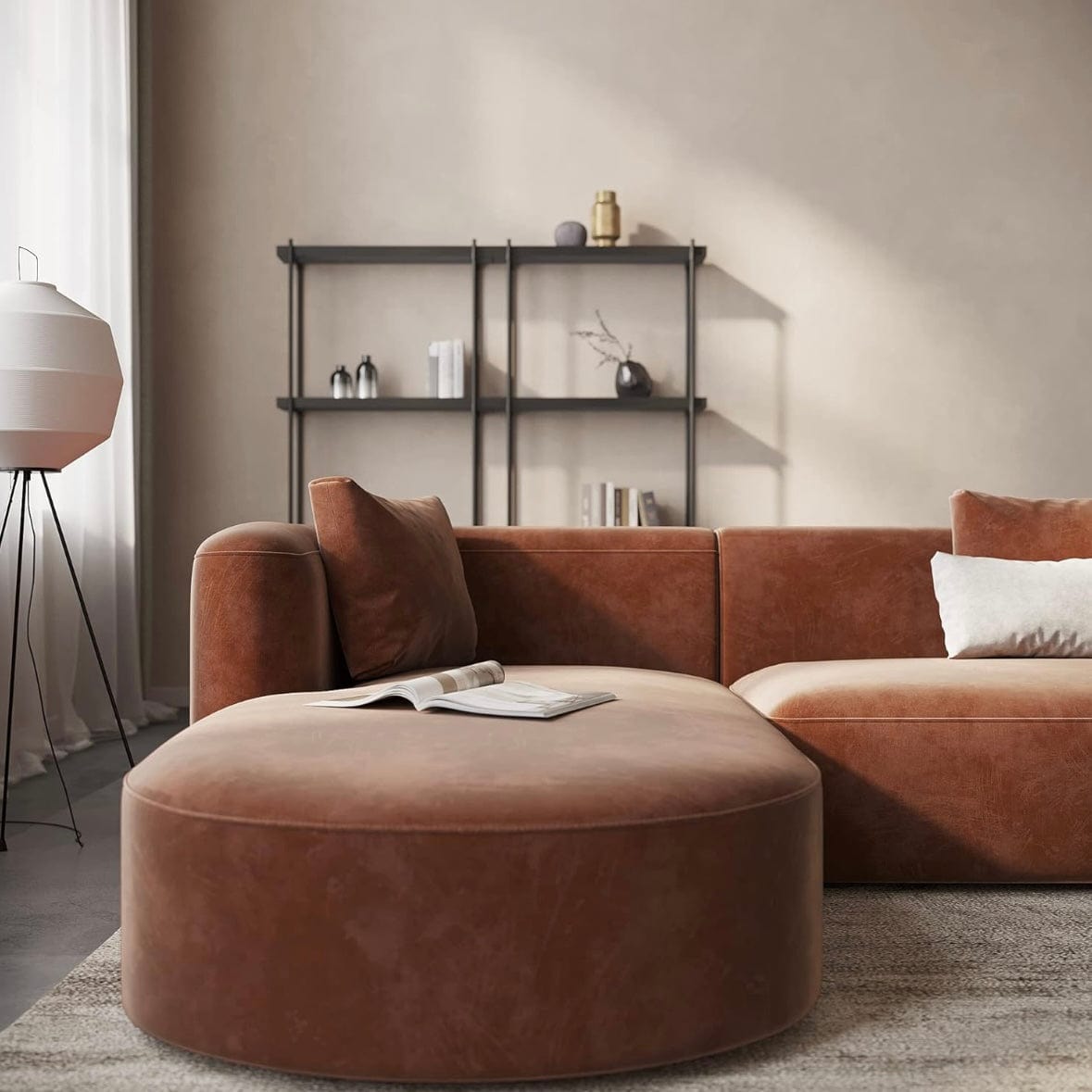 Home Atelier Harold Sectional Curve Sofa