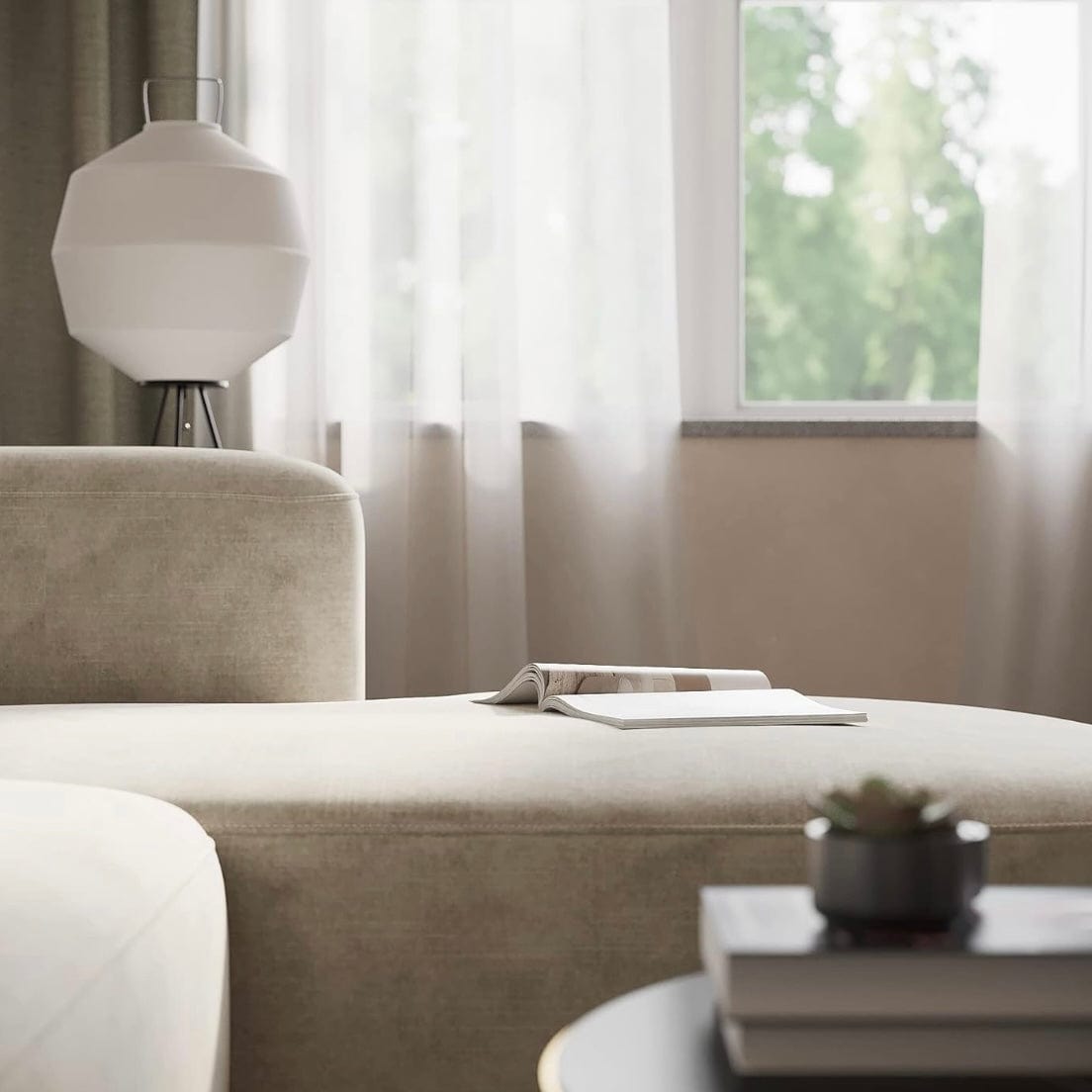 Home Atelier Harold Sectional Curve Sofa