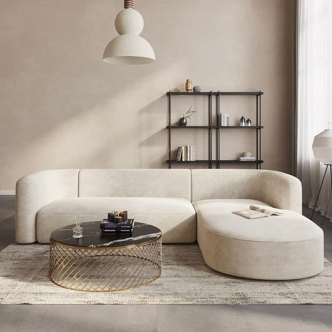 Home Atelier Harold Sectional Curve Sofa