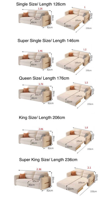 Home Atelier Hazel Scratch Resistant Storage Sofa Bed