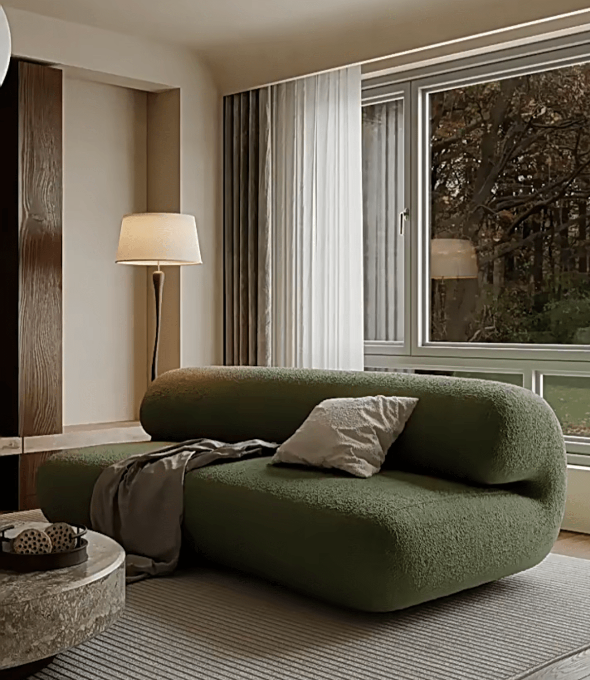 Home Atelier Helios Performance Boucle Curve Sofa