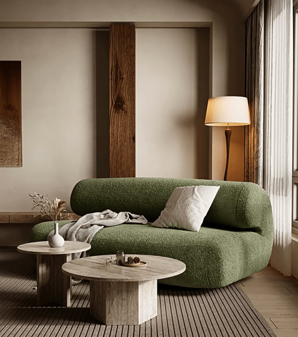 Home Atelier Helios Performance Boucle Curve Sofa
