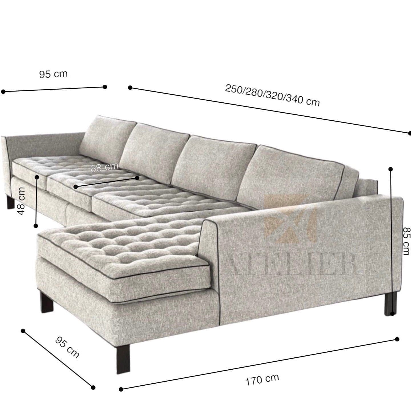 Home Atelier Hensel Sectional L-shape Sofa