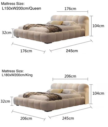 Home Atelier Hildon Boucle Bed Frame
