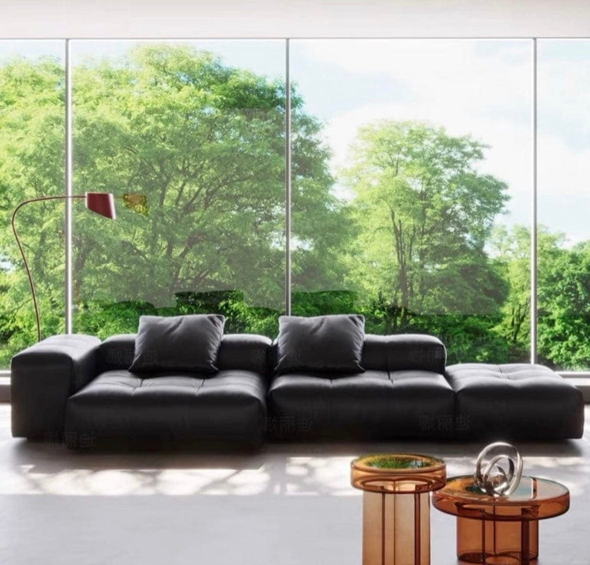 Home Atelier Hillford Scratch Resistant Leather Sofa