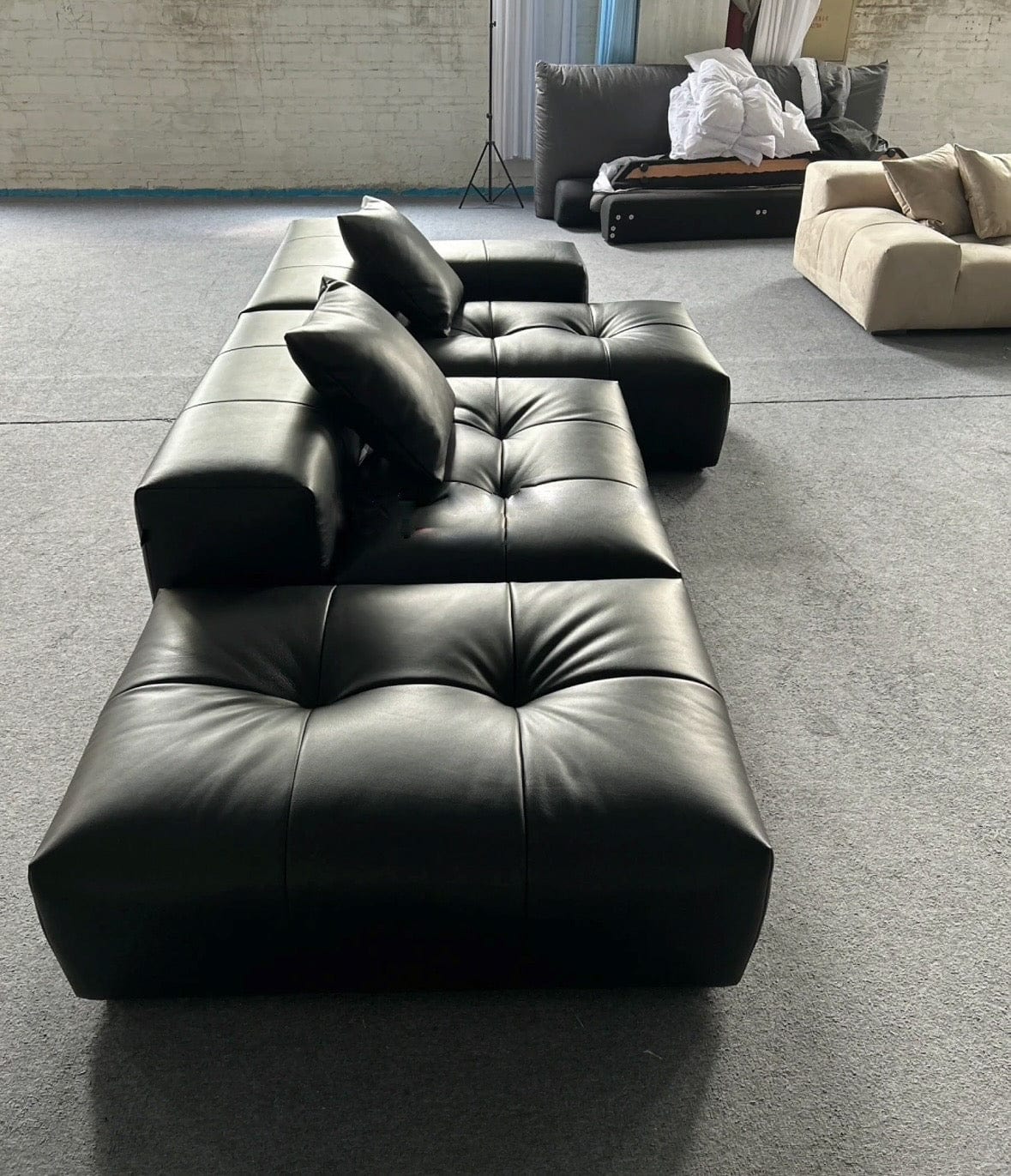 Home Atelier Hillford Scratch Resistant Leather Sofa