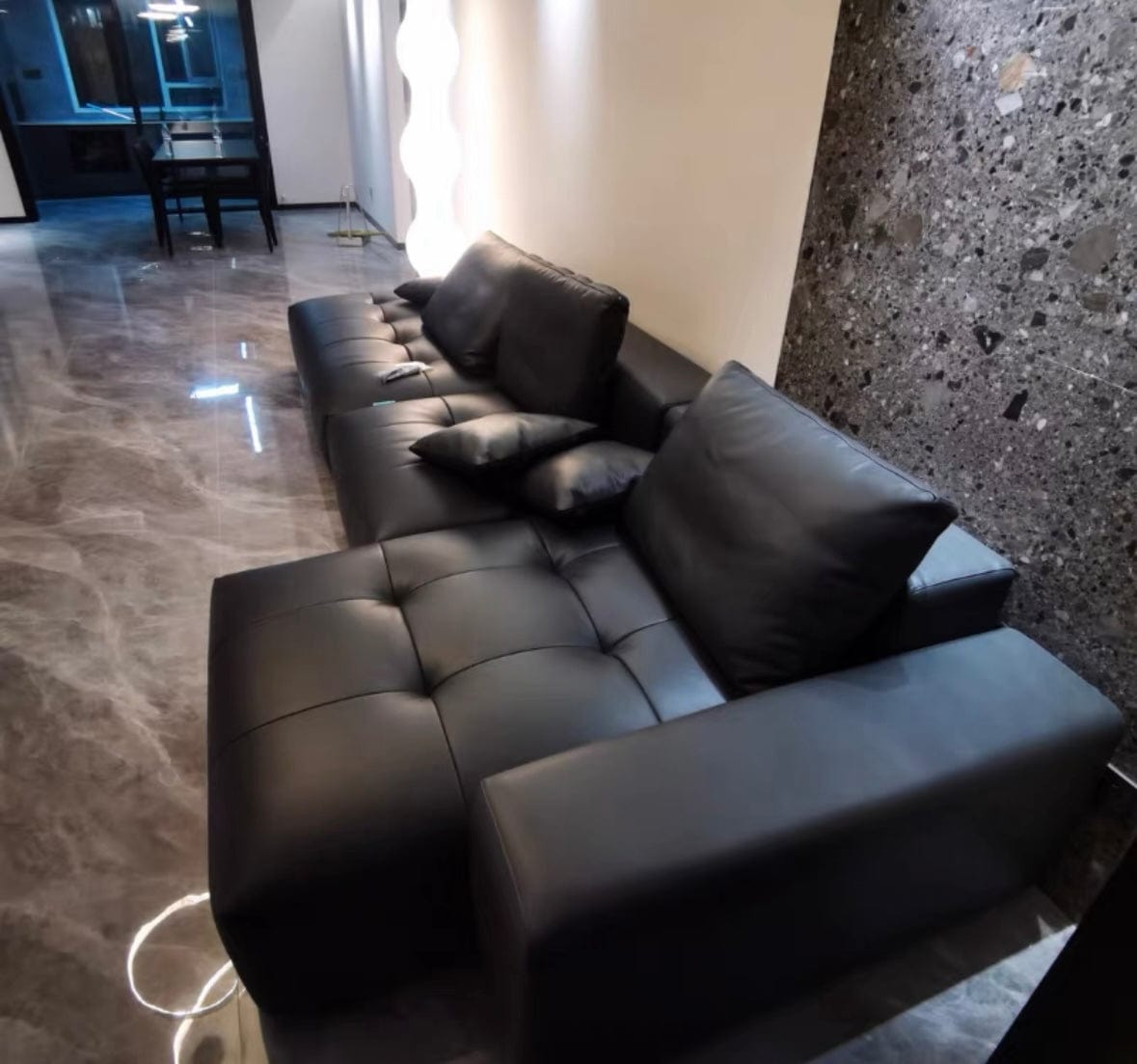 Home Atelier Hillford Scratch Resistant Leather Sofa