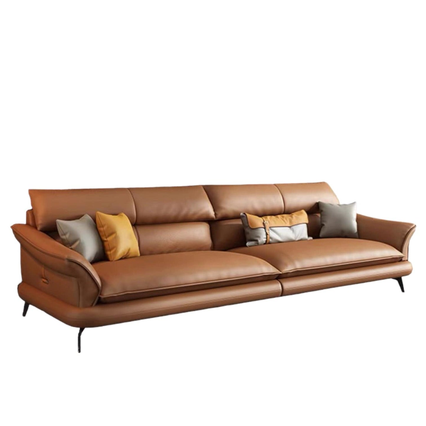 Home Atelier Hugh Genuine Cowhide Leather Sofa