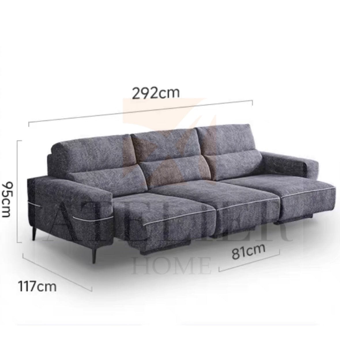 Home Atelier Irina Scratch Resistant Electric Sofa Bed